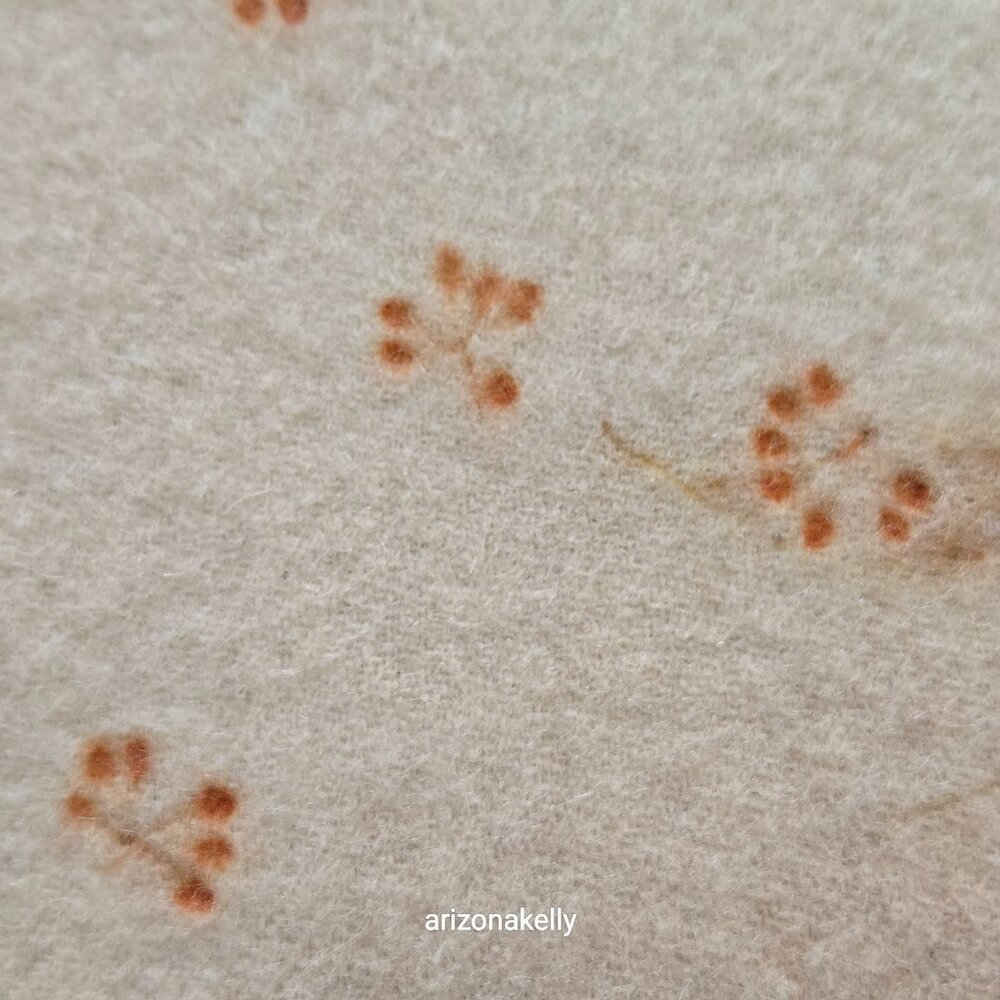 NWOT Handmade Wool Scarf Botanical Natural Dye Plants Eco Print Mayumix Designs - Picture 10 of 15